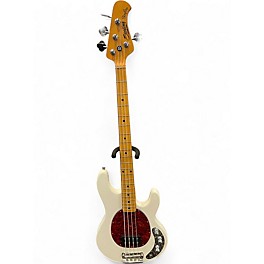 Used Sterling by Music Man RAY24CA Olympic White Electric Bass Guitar
