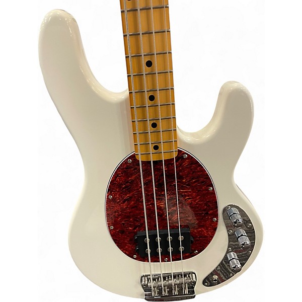 Used Sterling by Music Man RAY24CA Olympic White Electric Bass Guitar