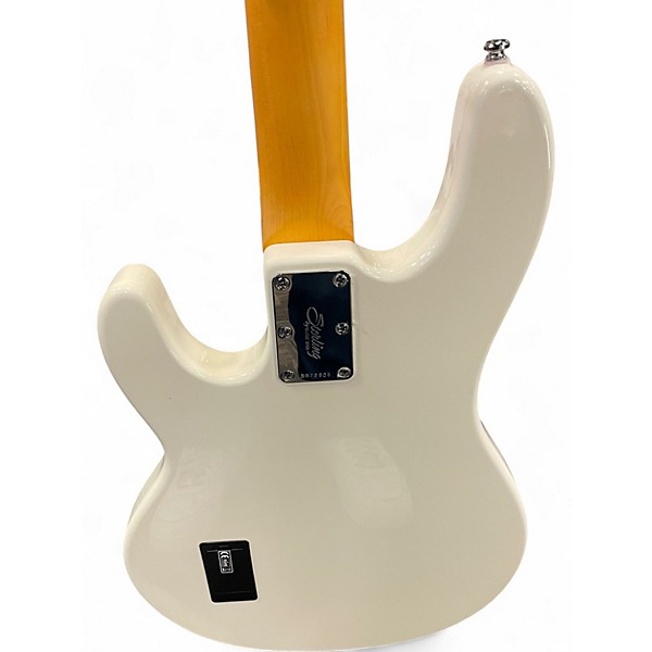 Used Sterling by Music Man RAY24CA Olympic White Electric Bass Guitar