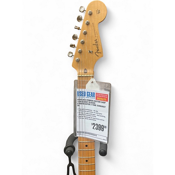 Used 2014 Fender Custom Shop 1956 Closet Classic Stratocaster 2 Tone Sunburst Solid Body Electric Guitar