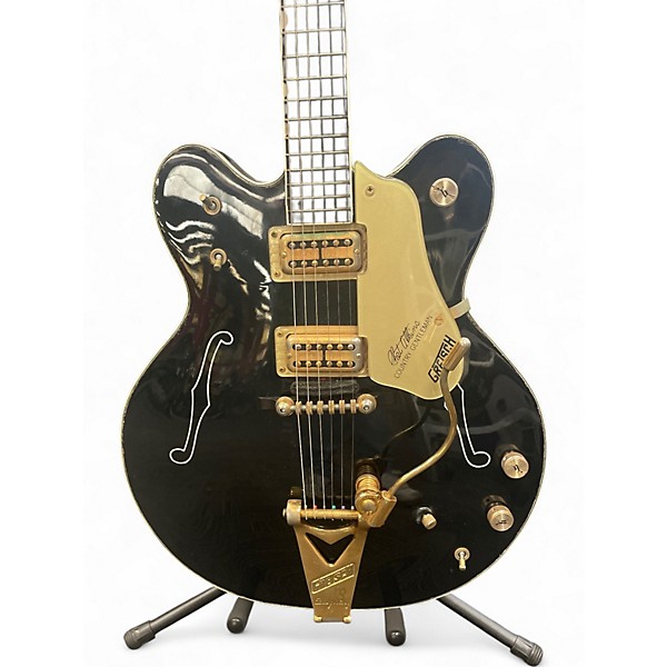 Vintage 1970 Gretsch Guitars G6122-1962 Chet Atkins Signature Country Gentleman Black Hollow Body Electric Guitar