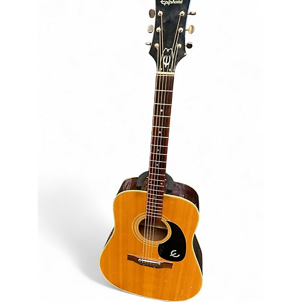 Used 1970s Epiphone FT-145 Natural Acoustic Guitar
