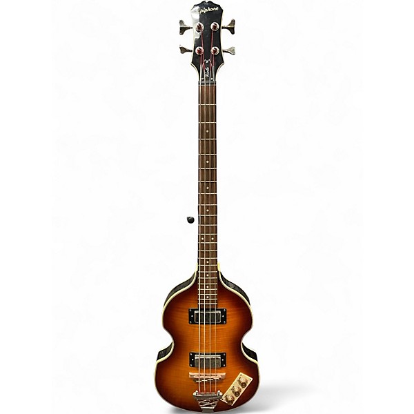 Used Epiphone Viola Sunburst Electric Bass Guitar