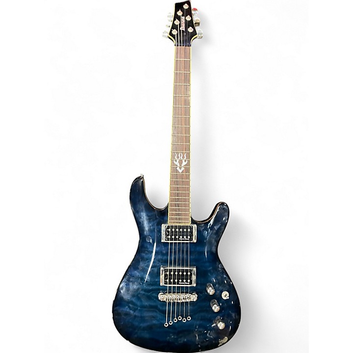 Ibanez sz520QM ジャンク品！ Used Ibanez sz520qm Trans Blue Solid Body Electric Guitar