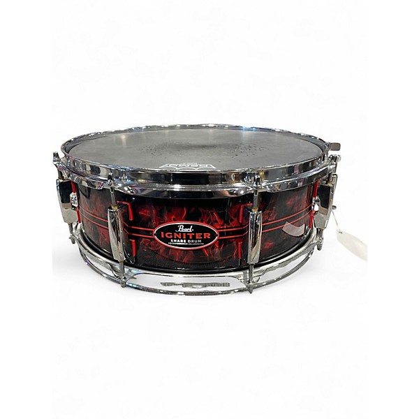 Used Pearl 14in IGNITER BLACK FLAME Drum