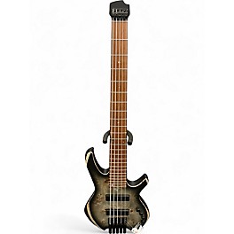 Used Cort Space 5 Stardust Black Electric Bass Guitar