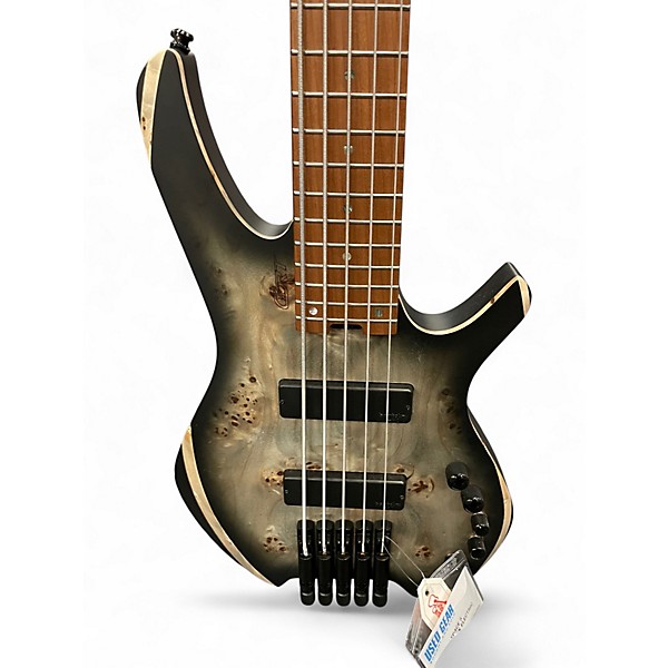 Used Cort Space 5 Stardust Black Electric Bass Guitar