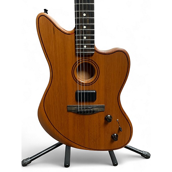 Used Fender acoustasonic Natural Acoustic Electric Guitar