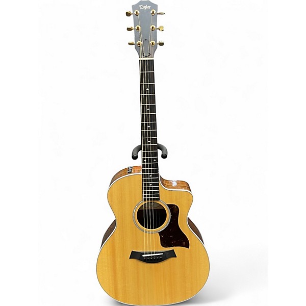 Used Taylor 214CE Deluxe Natural Acoustic Electric Guitar