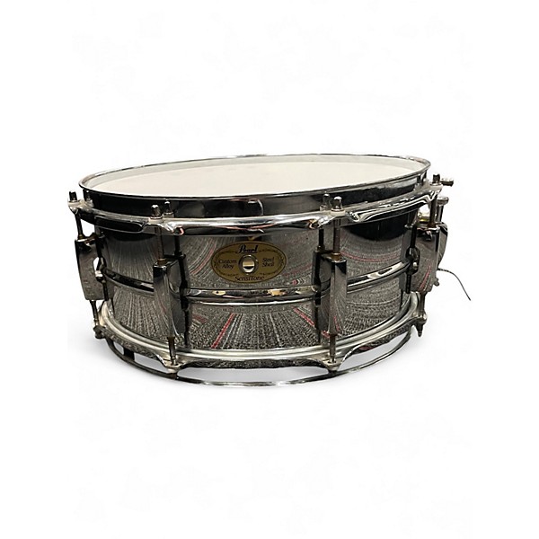 Used Pearl 5.5X14 Sensitone STEEL Snare Chrome Drum