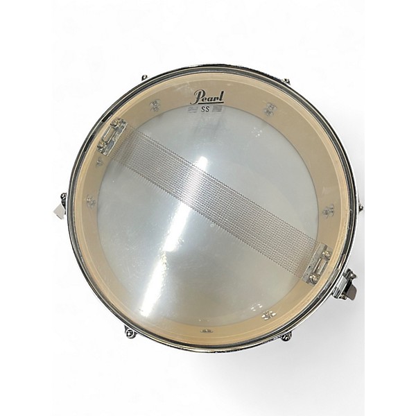 Used Pearl 5.5X14 Sensitone STEEL Snare Chrome Drum