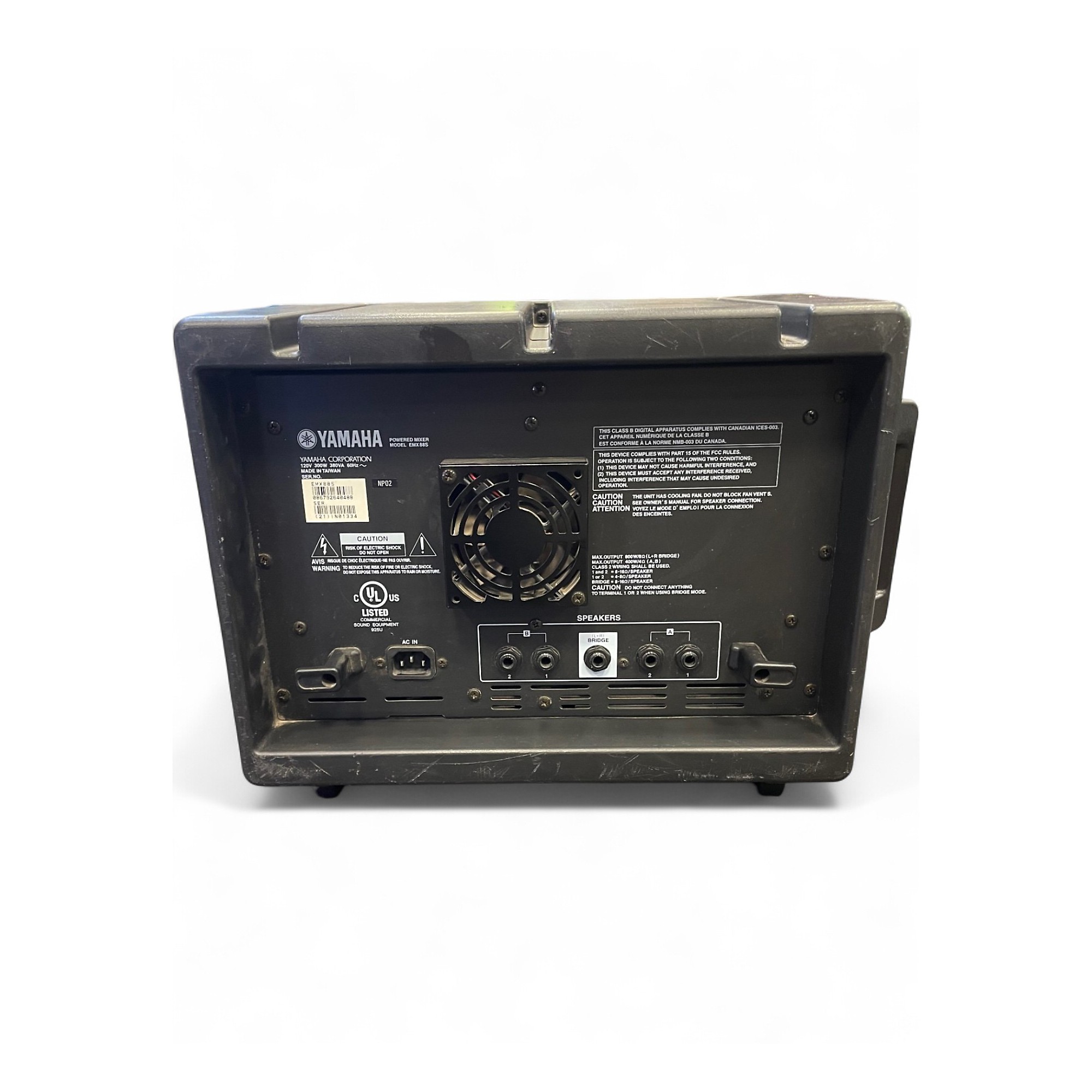 YAMAHA EMX88S 8CHパワードミキサー 本体 動作確認済み YAMAHA EMX88S 400W パワードミキサー ｜中古 山陽電子商会 第弐