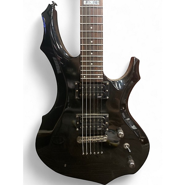 Used Esp Ltd F50 BLACK Solid Body Electric Guitar