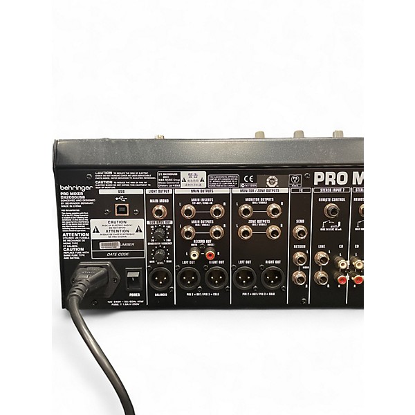 Used Behringer PRO MIXER DX2000USB Unpowered Mixer