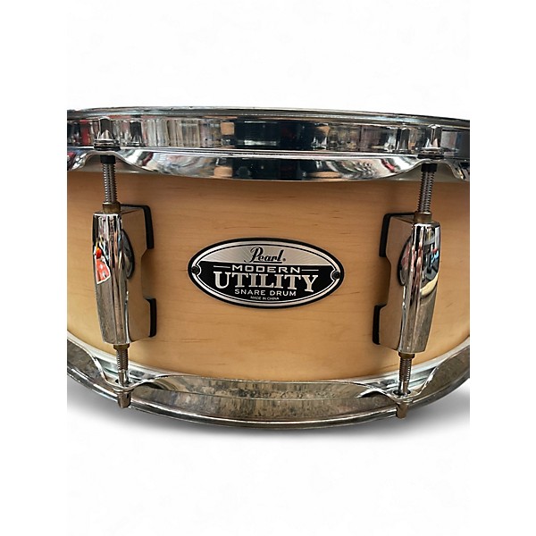 Used Pearl 13in MODERN UTILITY SNARE DRUM Natural Drum