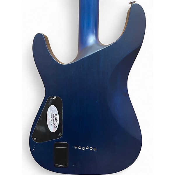 Used Schecter Guitar Research C1 Platinum Midnight Blue Solid Body Electric Guitar