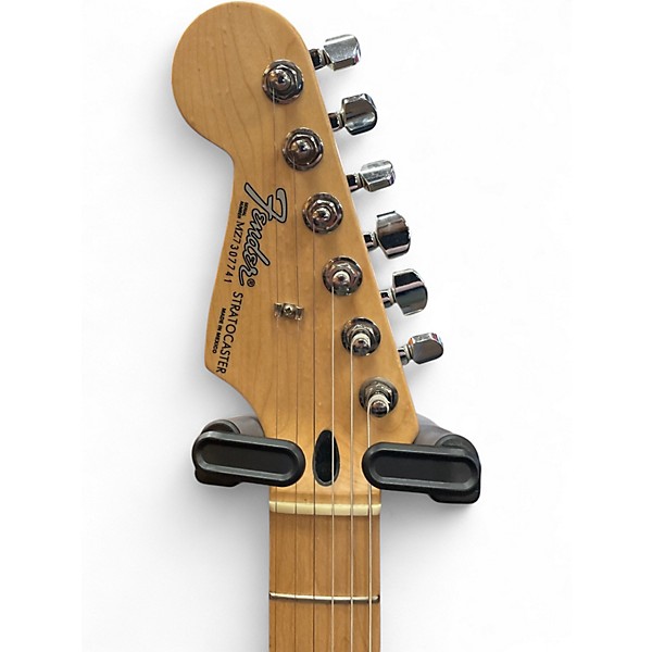 Used Fender STANDARD STRATOCASTER Black Solid Body Electric Guitar