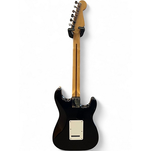 Used Fender STANDARD STRATOCASTER Black Solid Body Electric Guitar
