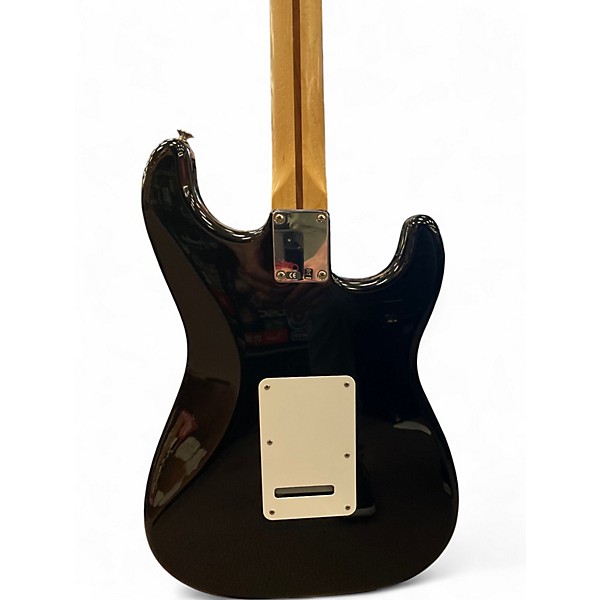 Used Fender STANDARD STRATOCASTER Black Solid Body Electric Guitar
