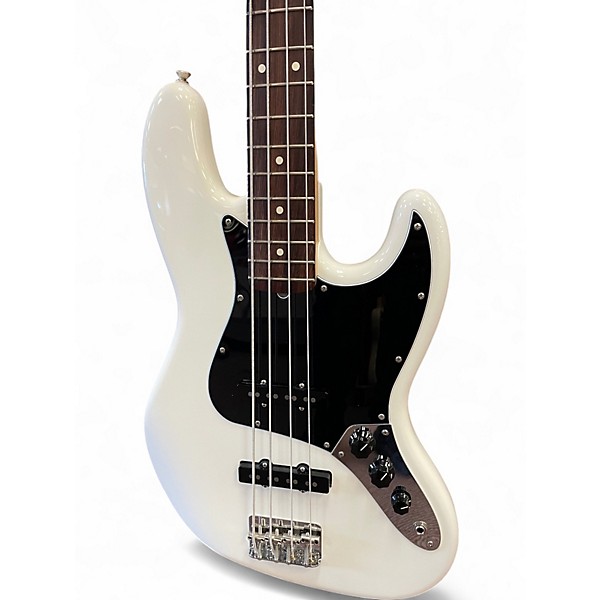 Used Fender American Performer Jazz Bass Olympic White Electric Bass Guitar