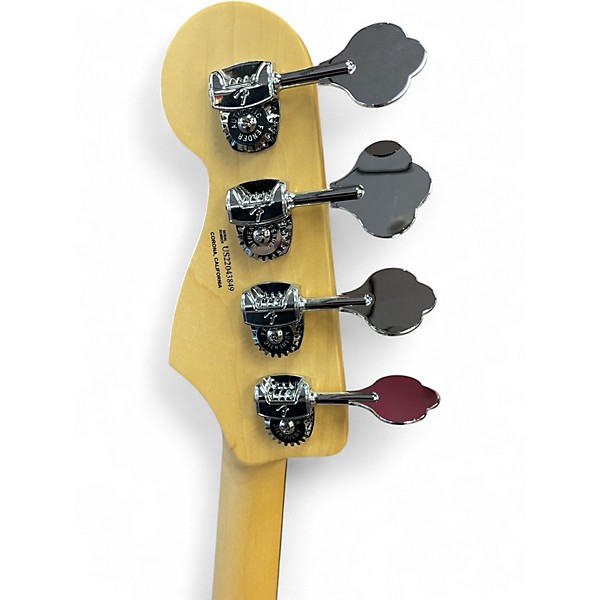 Used Fender American Performer Jazz Bass Olympic White Electric Bass Guitar