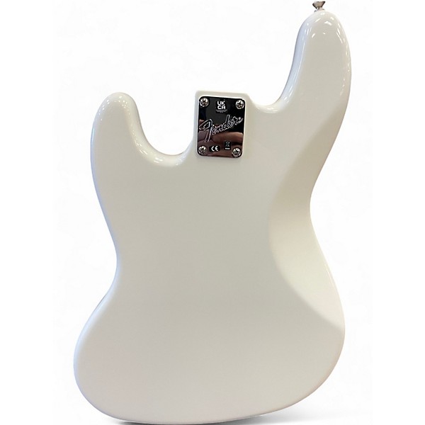 Used Fender American Performer Jazz Bass Olympic White Electric Bass Guitar
