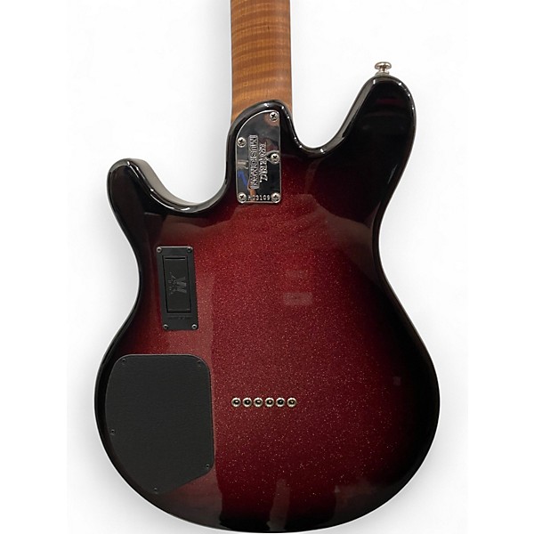Used Ernie Ball Music Man Valentine Maroon Sparkle Solid Body Electric Guitar