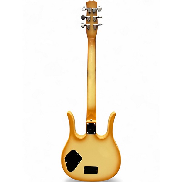 Vintage 1970s Hondo guitarlan Yellow Solid Body Electric Guitar