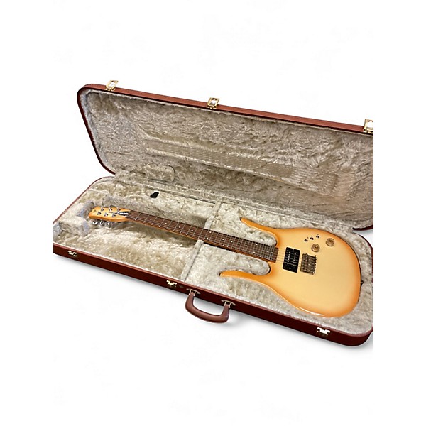 Vintage 1970s Hondo guitarlan Yellow Solid Body Electric Guitar