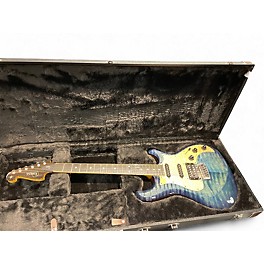Used Knaggs Severn Tier 2 BLUE ICE FLAME Solid Body Electric Guitar