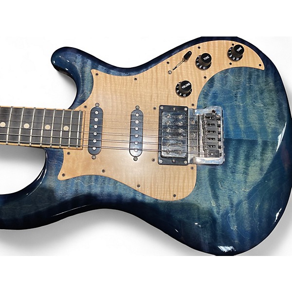 Used Knaggs Severn Tier 2 BLUE ICE FLAME Solid Body Electric Guitar