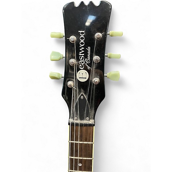Used Eastwood Sidejack Blue Solid Body Electric Guitar