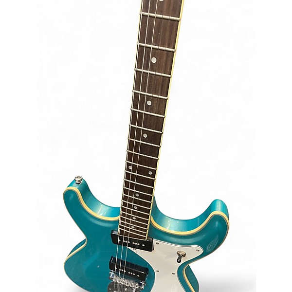 Used Eastwood Sidejack Blue Solid Body Electric Guitar