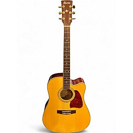 Used Ibanez AW 200CE Natural Acoustic Electric Guitar