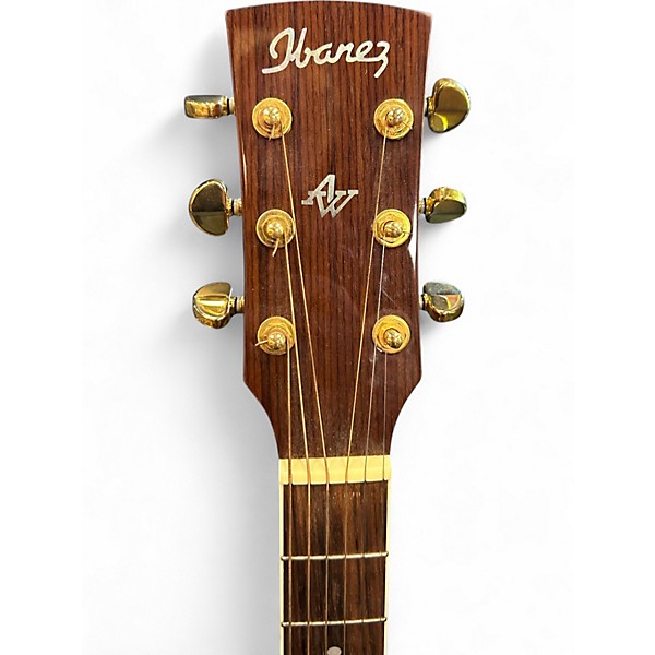 Used Ibanez AW 200CE Natural Acoustic Electric Guitar