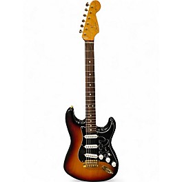 Used Fender Artist Series Stevie Ray Vaughan Stratocaster 3 Color Sunburst Solid Body Electric Guitar
