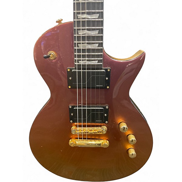 Used ESP LTD EC1000 Deluxe Gold Andromeda Solid Body Electric Guitar