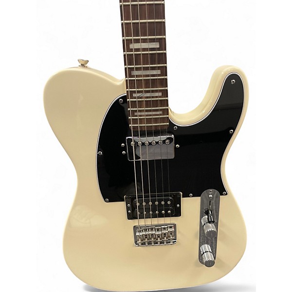Used Fender  LTD ED AM HH RW BLOCK  Olympic White Solid Body Electric Guitar