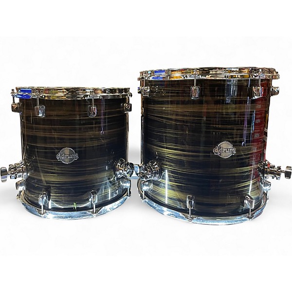 Used ddrum 7 Piece Dominion Birch Brushed Olive Metallic Drum Kit