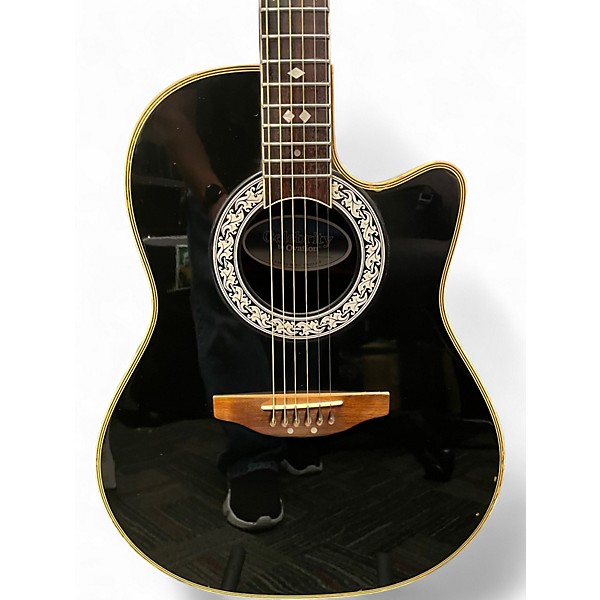 Vintage 1993 Ovation CC157 Celebrity Black Acoustic Electric