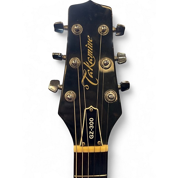 Vintage 1980s Takamine GZ300 Natural Ash Solid Body Electric Guitar