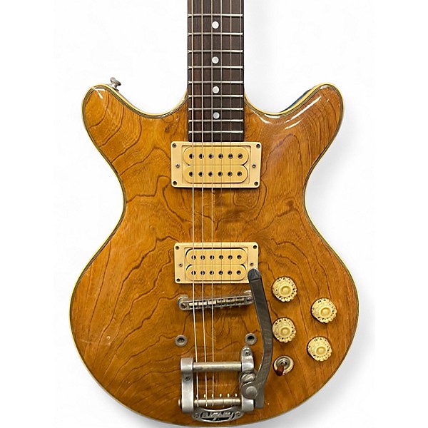 Vintage 1980s Takamine GZ300 Natural Ash Solid Body Electric Guitar