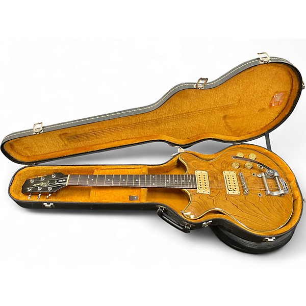 Vintage 1980s Takamine GZ300 Natural Ash Solid Body Electric Guitar