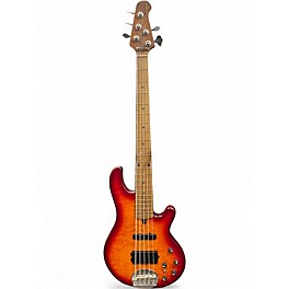 Used Lakland SKYLINE DELUXE 55-02 FLAME BURST Electric Bass Guitar