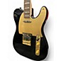 Used Squier TELECASTER 40TH ANNIVERSARY Black and Gold Solid Body Electric Guitar