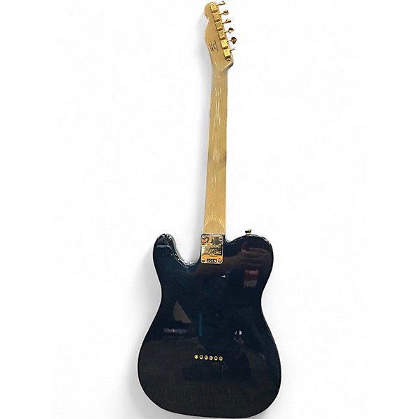 Used Squier TELECASTER 40TH ANNIVERSARY Black and Gold Solid Body Electric Guitar