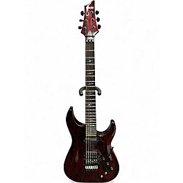 Used Schecter Guitar Research Silver Mountain C1 FR S Blood Moon Solid Body Electric Guitar