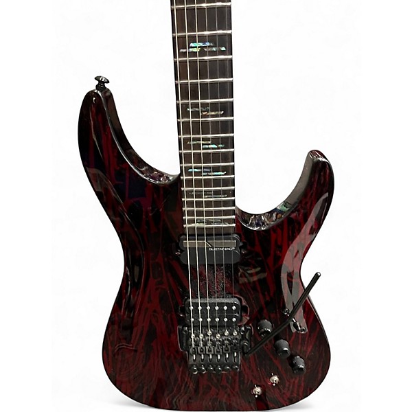 Used Schecter Guitar Research Silver Mountain C1 FR S Blood Moon Solid Body Electric Guitar