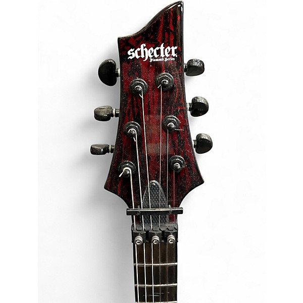 Used Schecter Guitar Research Silver Mountain C1 FR S Blood Moon Solid Body Electric Guitar