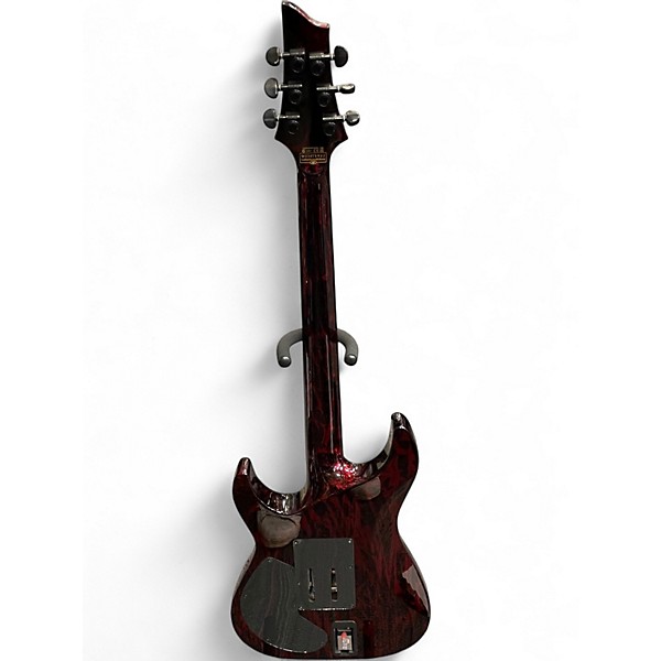 Used Schecter Guitar Research Silver Mountain C1 FR S Blood Moon Solid Body Electric Guitar